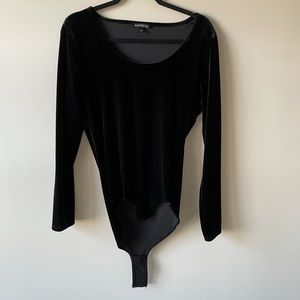 J. Crew Merchantile Velvet Bodysuit - Large